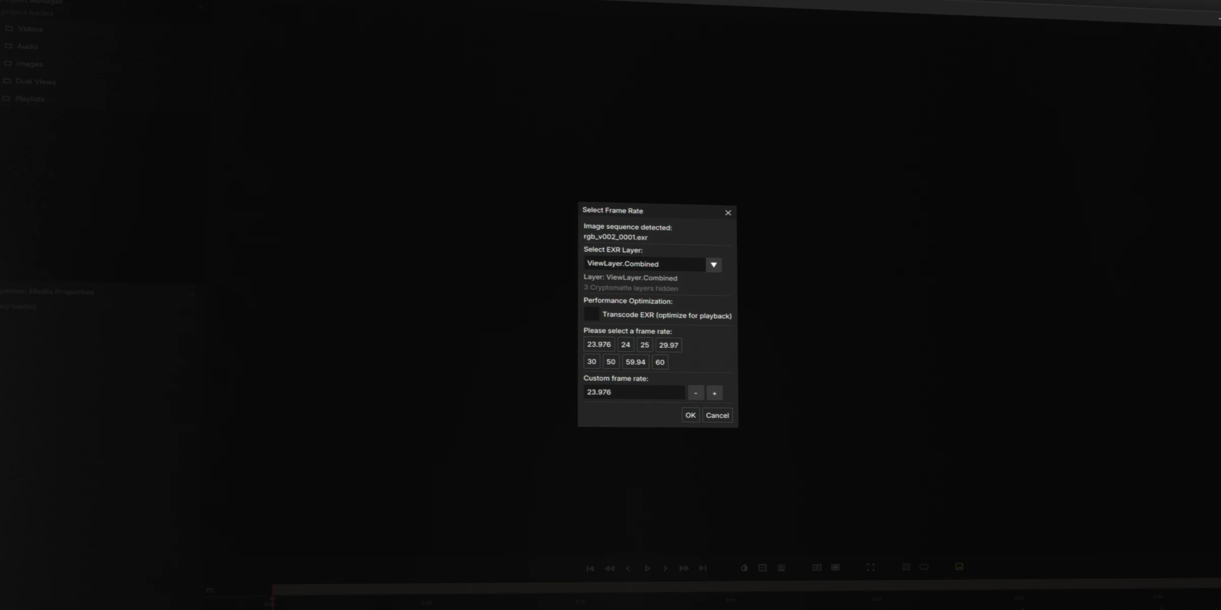 Loading an image sequence