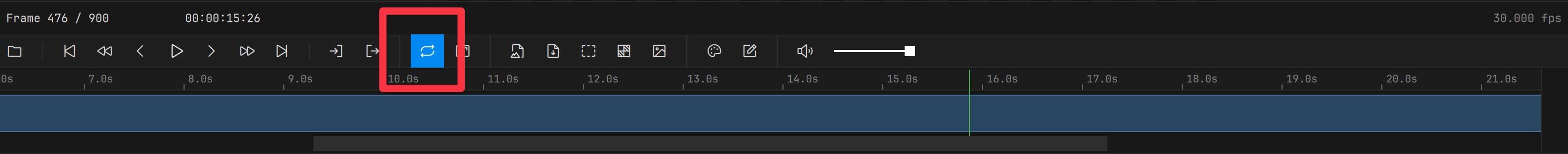 Loop toggle button