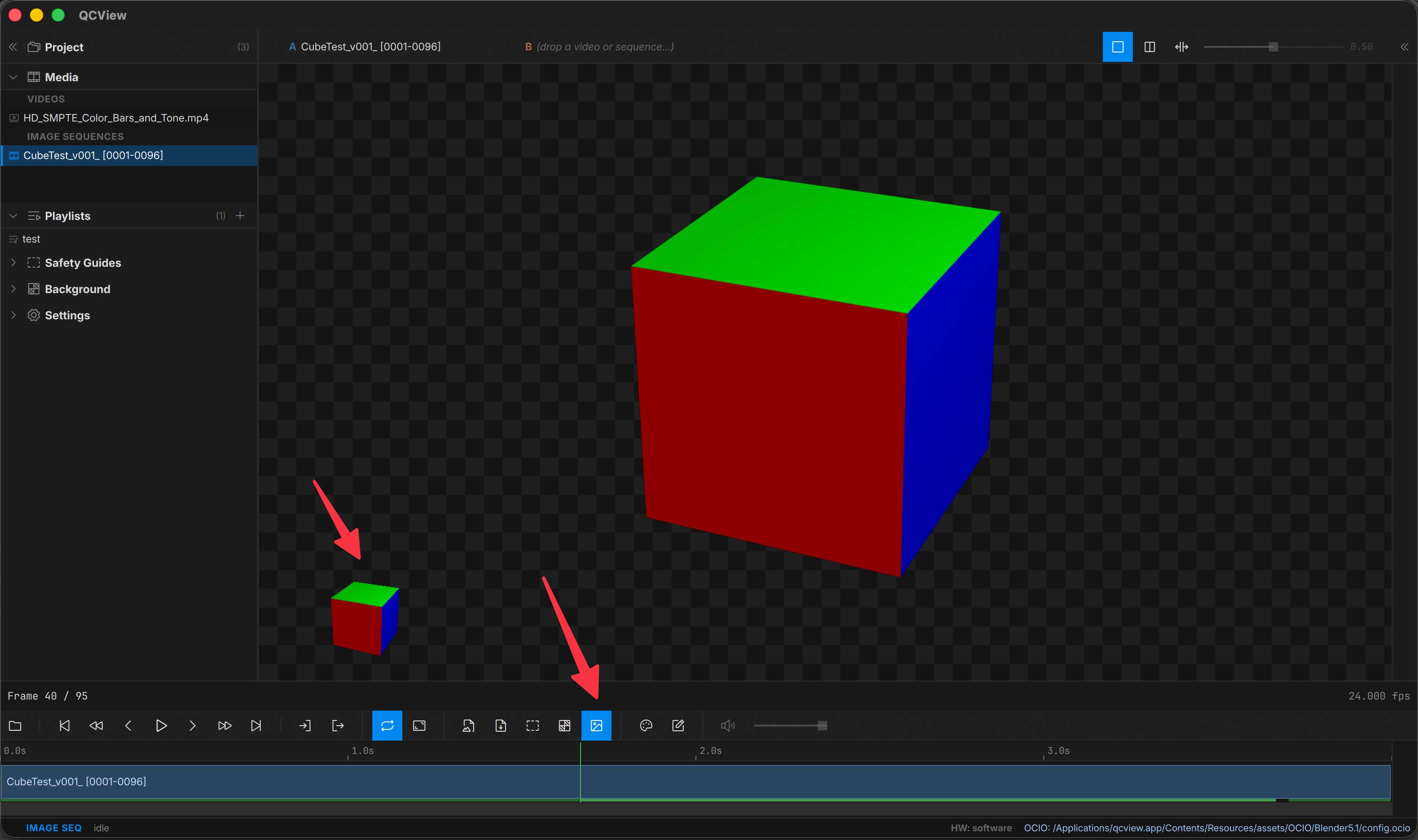 Timeline hover thumbnail preview